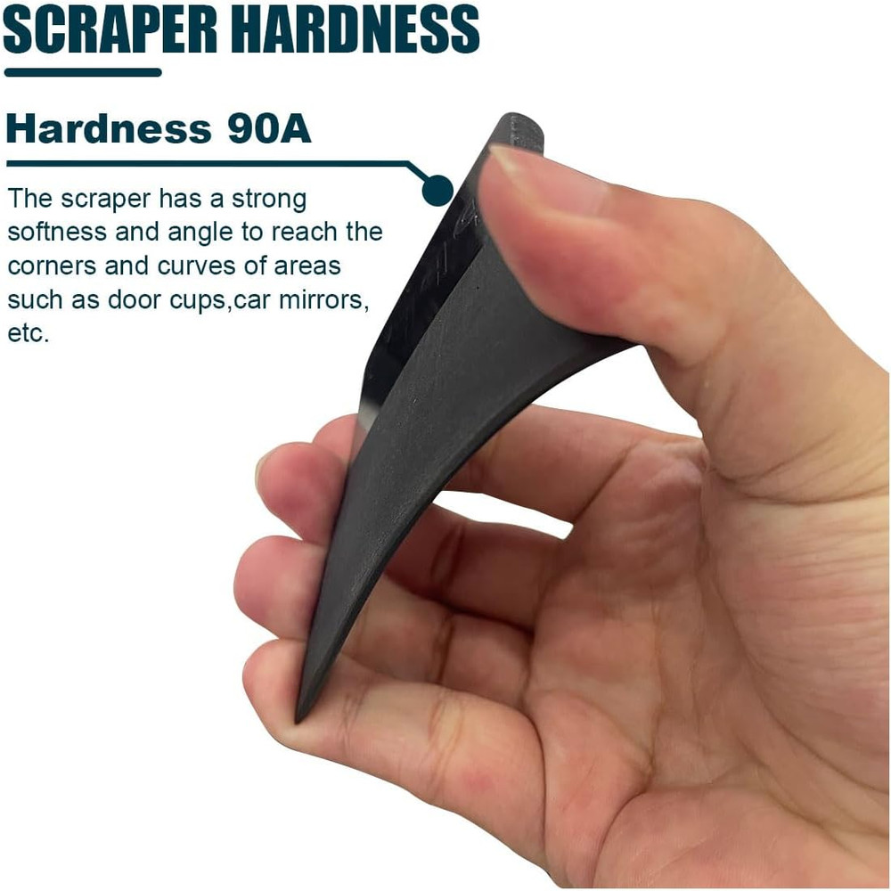Window Tint Squeegee, PPF Squeegee Vinyl Wrap Tool, 90A Hardness Anti-Scratch...