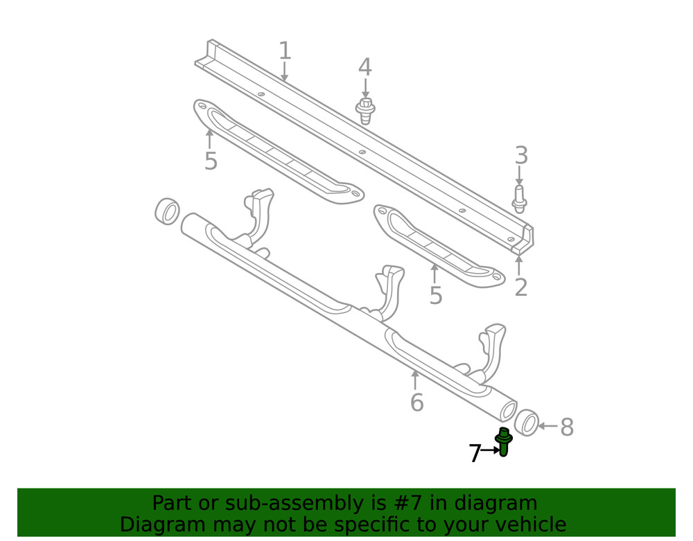 Genuine Mitsubishi Step Cover Rivet MU000381