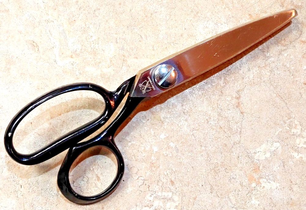 Sword & Shield Adjustable Tension Scissors Pinking Shears Solingen Germany VG