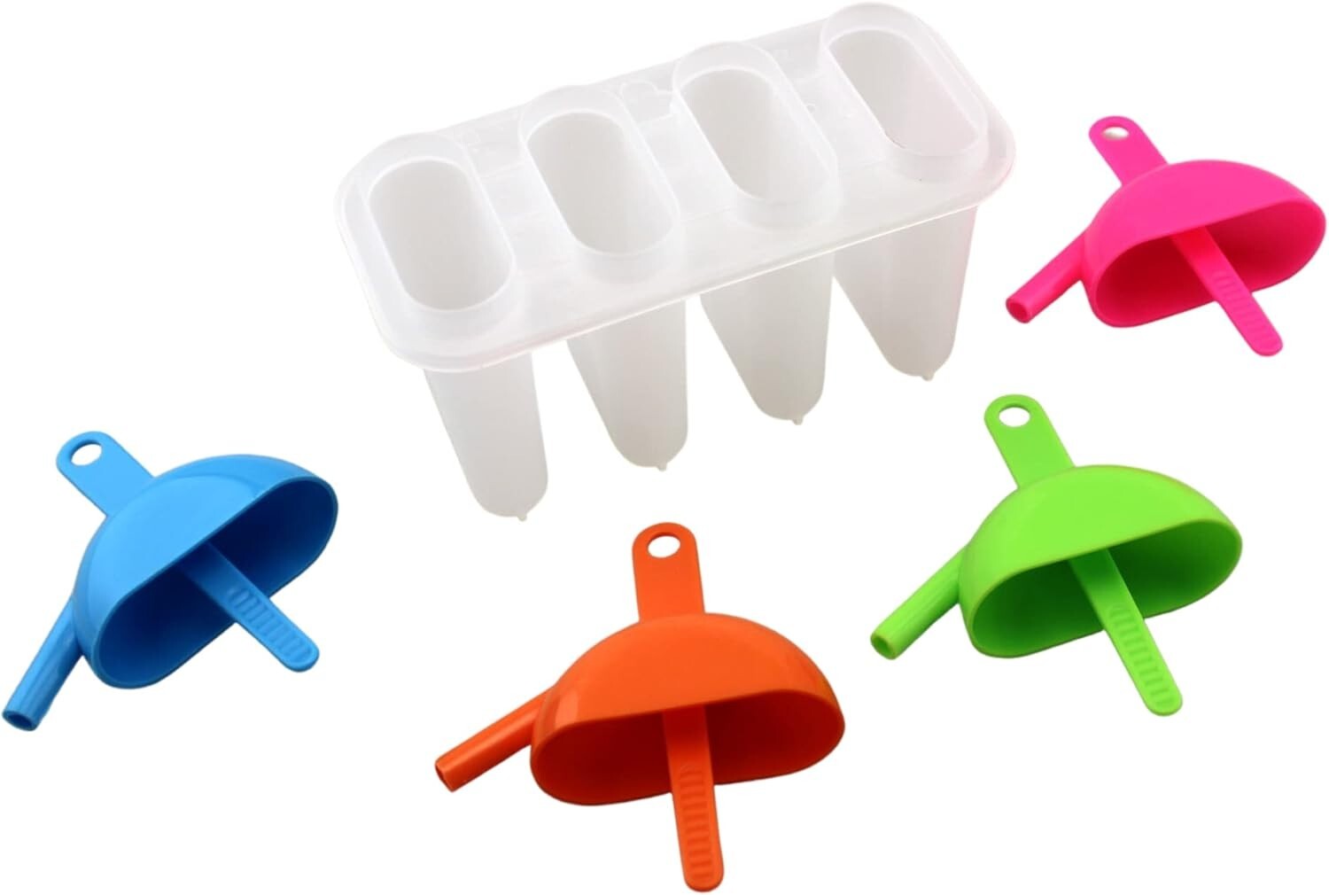 Ice Lolly Pop Mold Popsicle Maker with Straw Makes BPA Free Just Pop In The Free