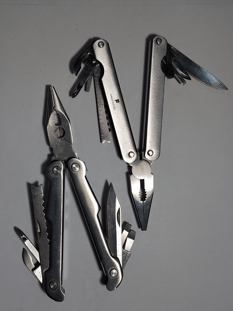2 Protocol Multi Tools - Pliers, Blade, Screwdrivers