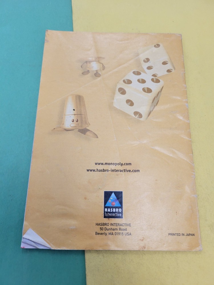 Monopoly manual Nintendo 64