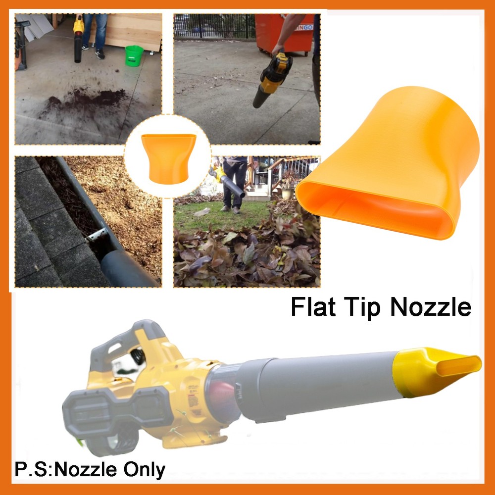 For Dewalt 60V Leaf Blower Flat Nozzle End Tip for DCBL722 Tools Attachment New