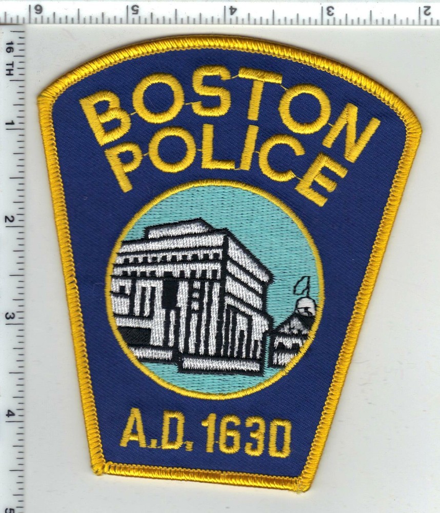 Boston Police (Massachusetts) Rounded Top Shoulder Patch