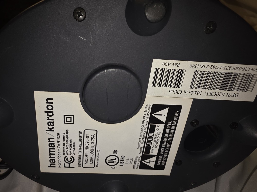 Harman Kardon Computer Subwoofer Only Model HK695-01