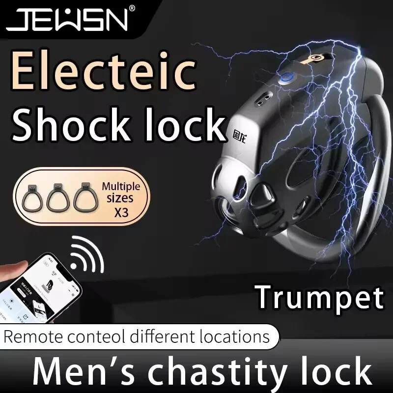 APP Remote Control Shock Cage Conditioning Restriction Abstinence with 3 Rings