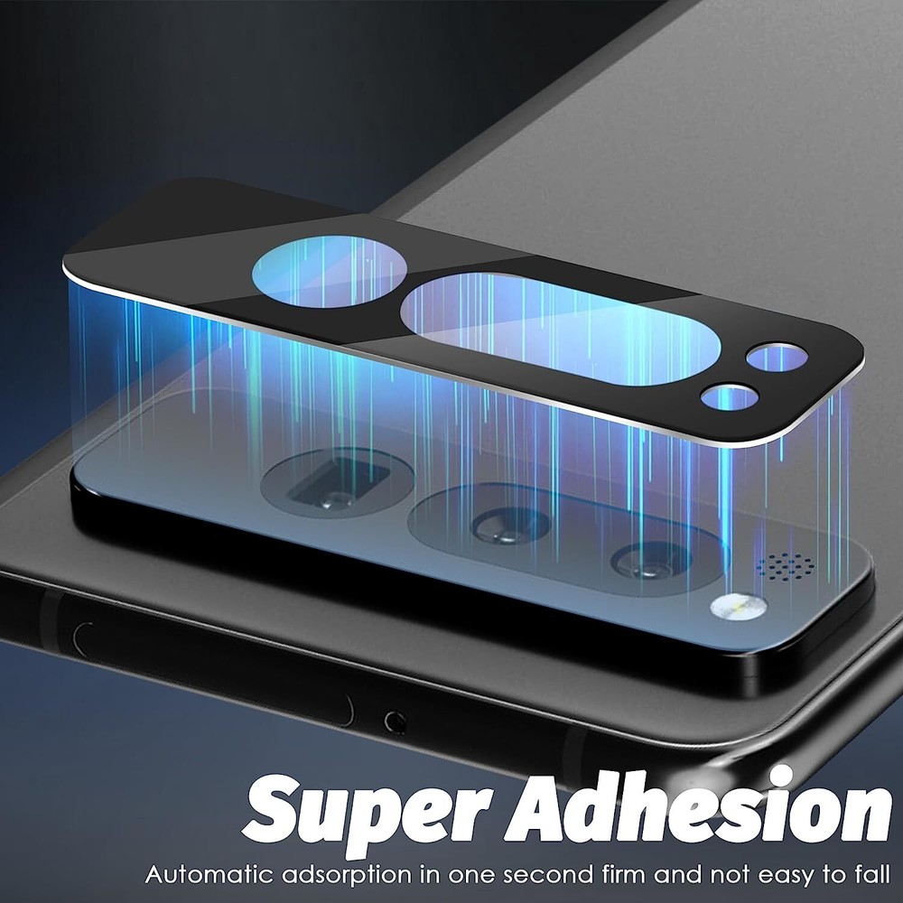 HD Tempered Glass Camera Lens Protector for Google Pixel Fold - Black