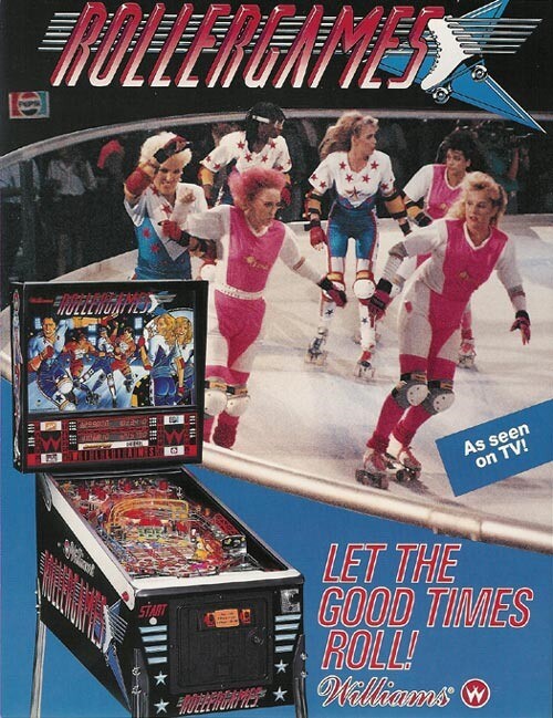 Rollergames Pinball Flyer Mint / Original Brochure