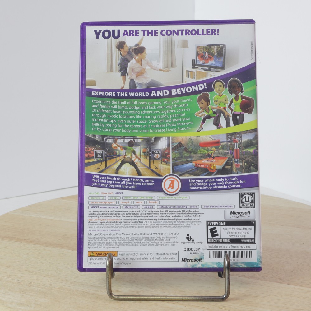 Official Microsoft Xbox 360 Kinect Motion Sensor Bar & Kinect Adventures TESTED