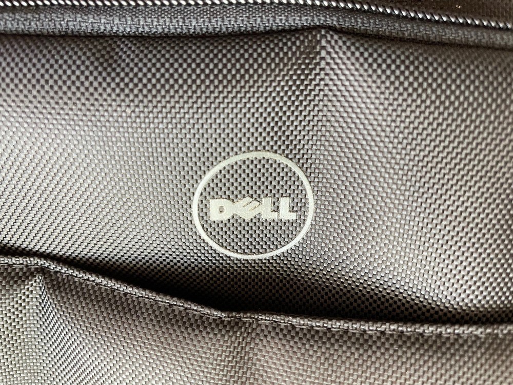 Original Dell Computer Carrying Case Briefcase for 15” Laptop Black W/ Strap Zip