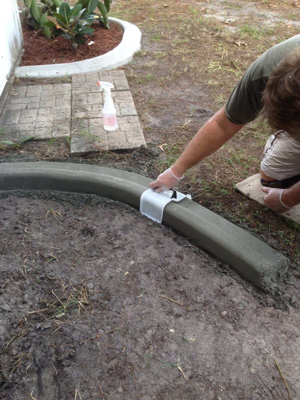 Custom curbing concrete edging landscaping DIY The original Curb It Yourself
