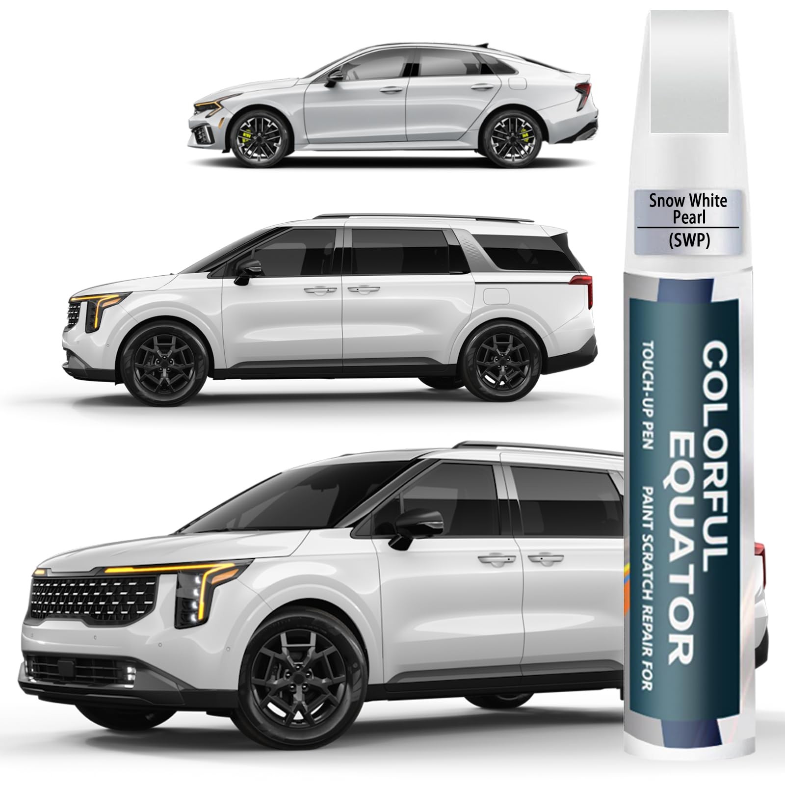 Snow White Pearl SWP Touch Up Paint for Kia Sportage Sorento Telluride 1PK 1