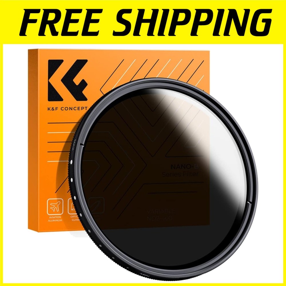 ND Filter 58mm 1-9 Stops with Microfiber Cloth