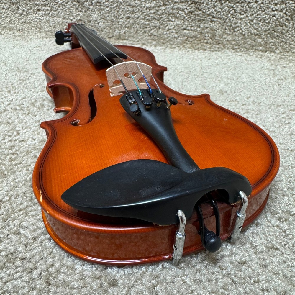 Unlabeled 1/8 Violin Flame Maple w/ Case & Bow