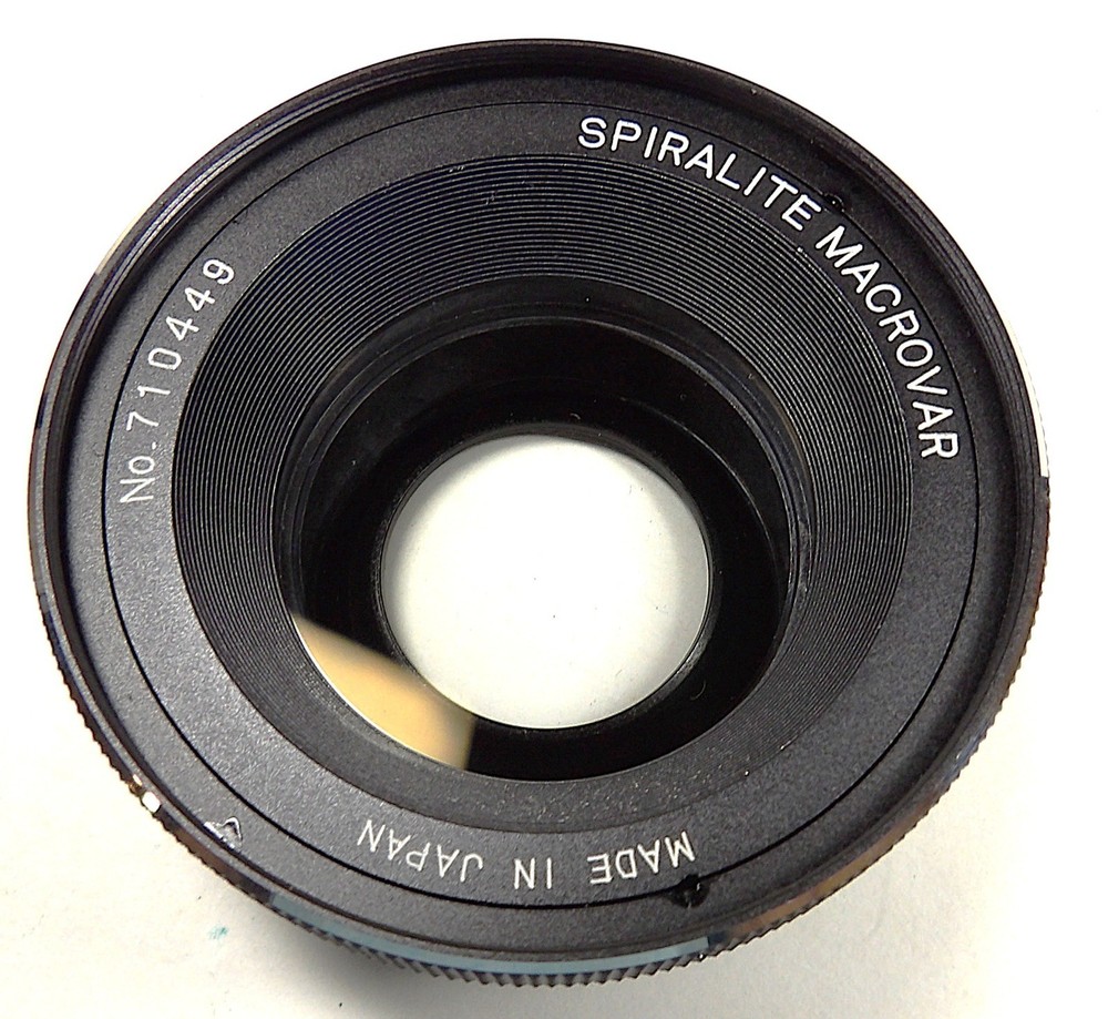 SPIRALITE MACROVAR LENSE WITH CASE, CAP, ADAPTOR, INSTRUCTIONS