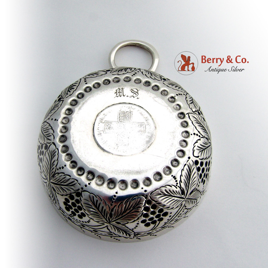 Continental Silver Taste Vin Grape Pattern Queen Anne Shilling 1700s