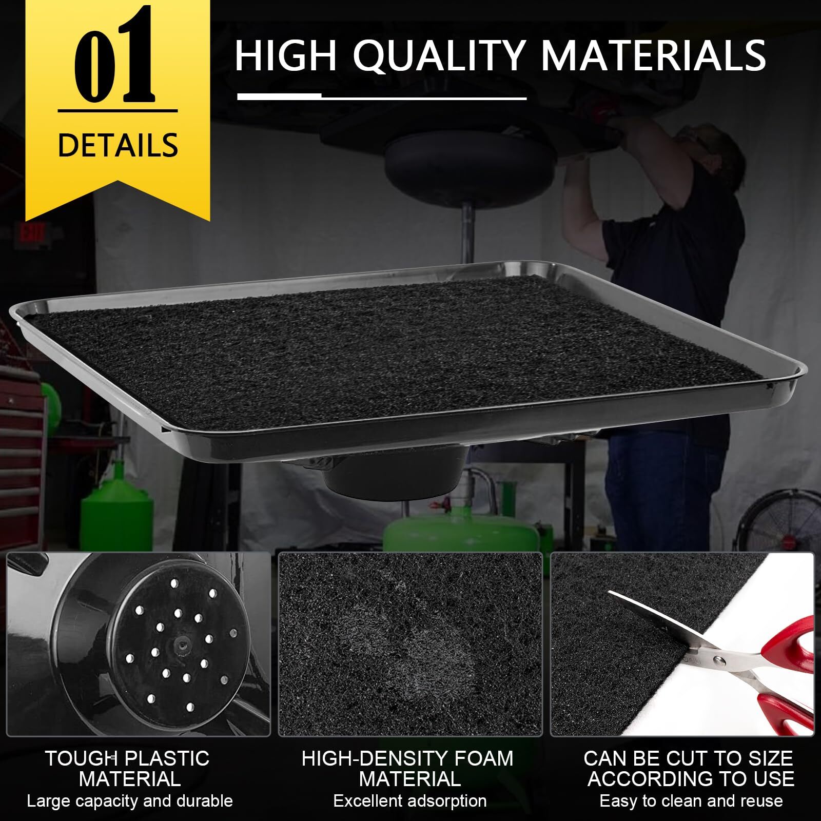 17892 Transmission Drain Pan for Lisle Oil Drains - 2 Pcs 22'' Oil Drain Spla...