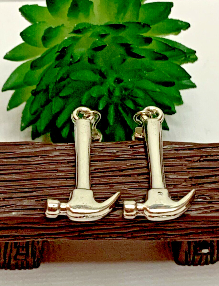 Hammer Earring, Tool Earrings, Gift Idea, Carpenter Earrings, Tools