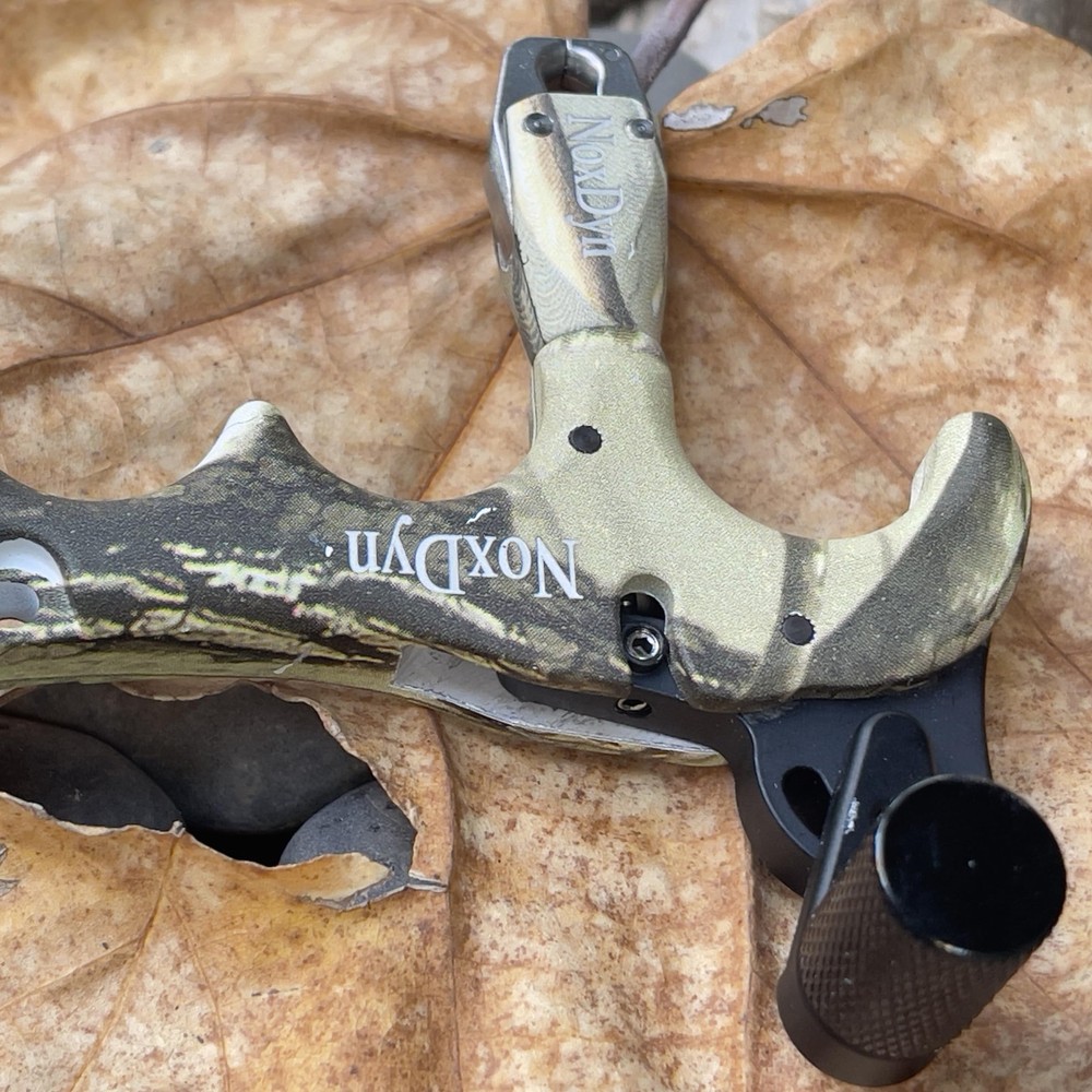 NoxDyn Camo Bow Release for Compound Bow, 4-Finger Archery Release 360° Rotat...