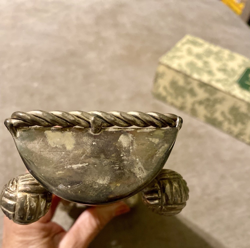 La Compagnie Bombay Silver Plated Cracker Boat Made In India with Original Box