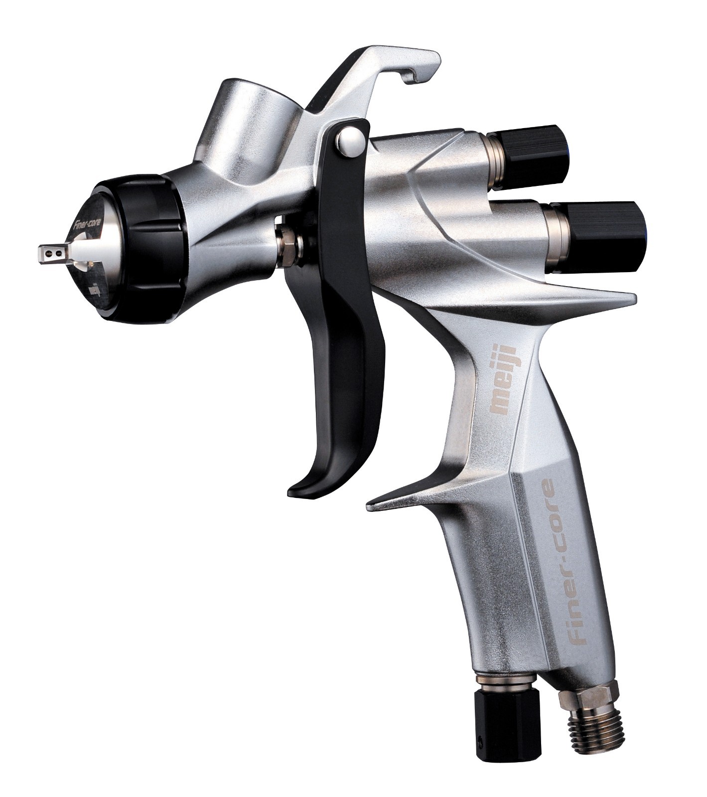 Meiji FINER-CORE-13 1.3mm Center Cup Spray Gun without Cup Gravity feed Japan