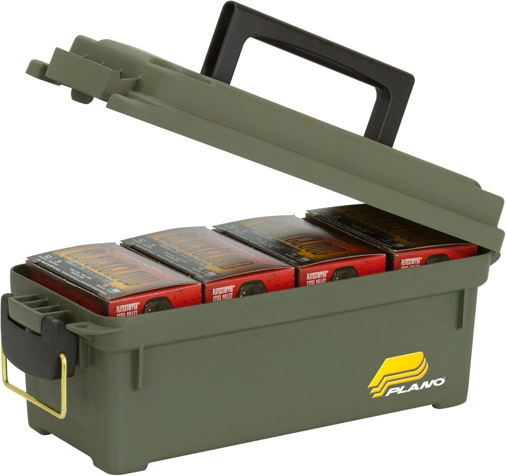 Durable Water-Resistant Ammo Box: Stackable and Lightweight for Easy Transport