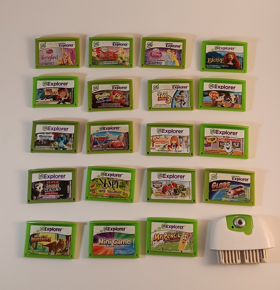 (19) LeapFrog Explorer Games Bundle With Camera (*Untested)