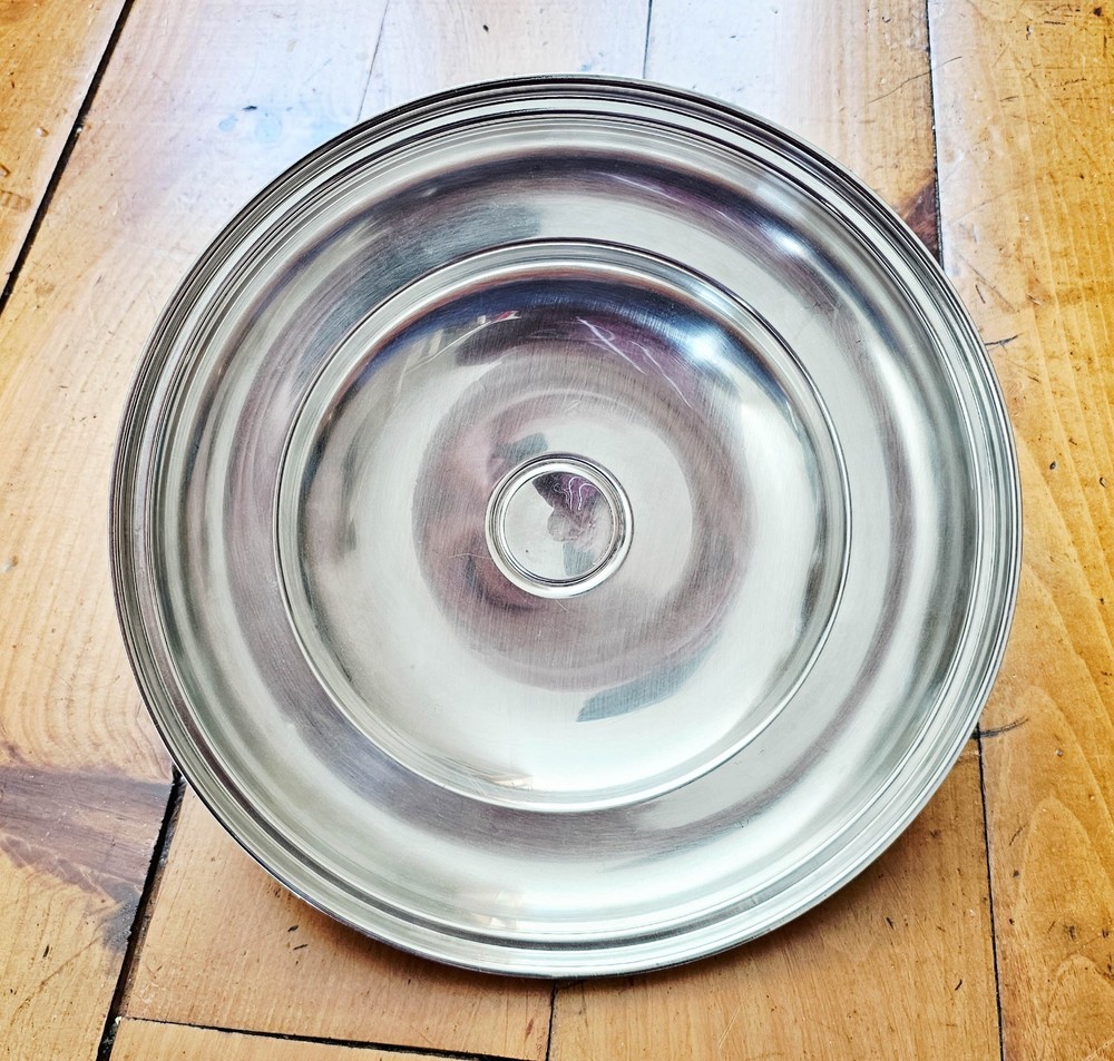 Sheridan Serving Covered Dish 2 QT Pyrex Chafing Stand + Burner Silverplate