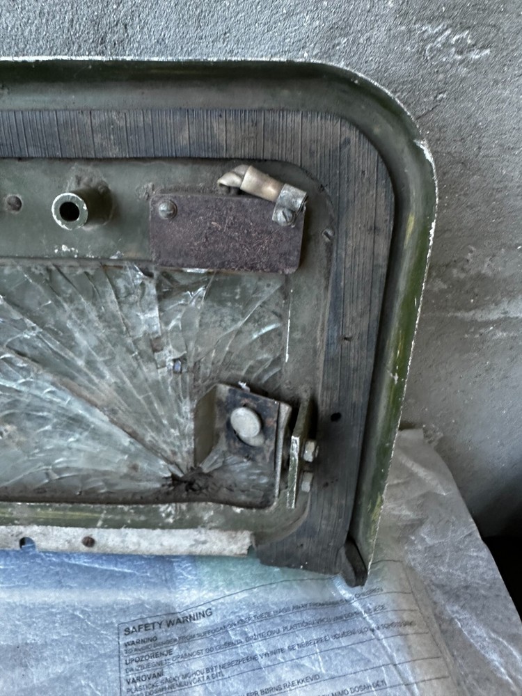 Tank T-72 window from the hardware