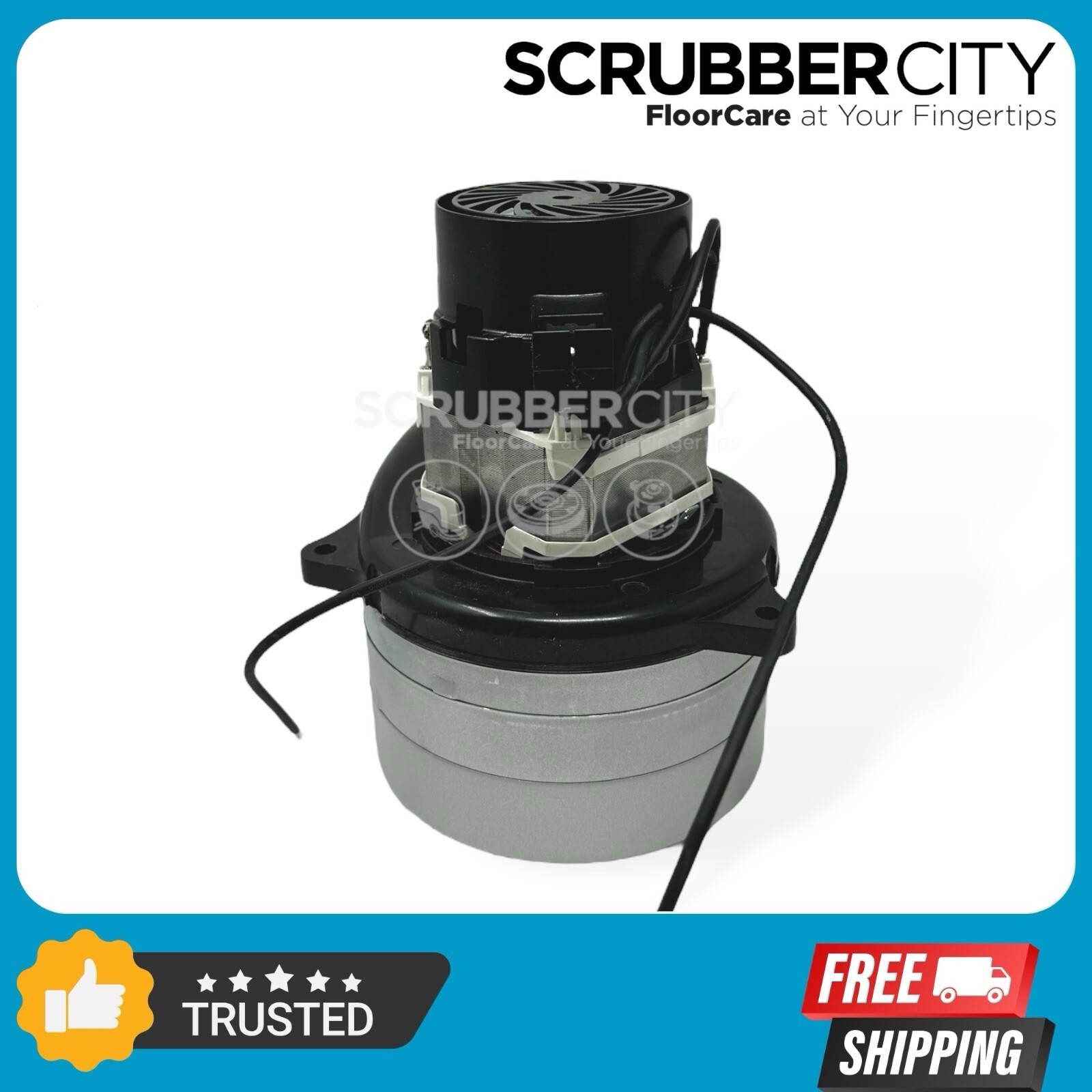 500.257.3 - 24V Vacuum Motor 3 Stage replaces Powr-Flite PAS28DX