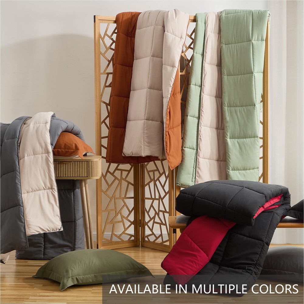 King Size Comforter Set Grey, Comforters King Size Bed Sets, Lightweight Soft Do