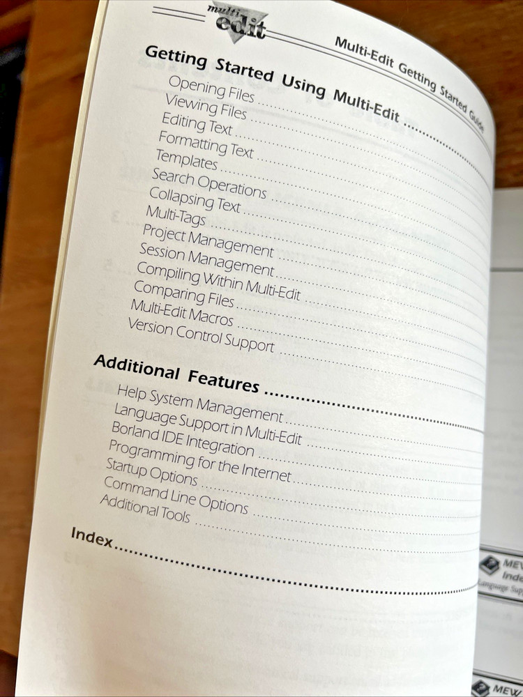 American Cybernetics Manual Multi-Edit Version 8 Getting Started Guide Book