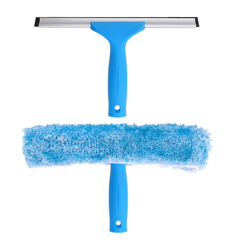 MR.SIGA Professional Window Cleaning Combo - Squeegee & Microfiber Window Scr...