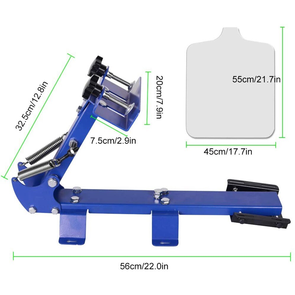 1 Color Screen Printing Press Silk Screen Printer Adjustable Height 22×18''