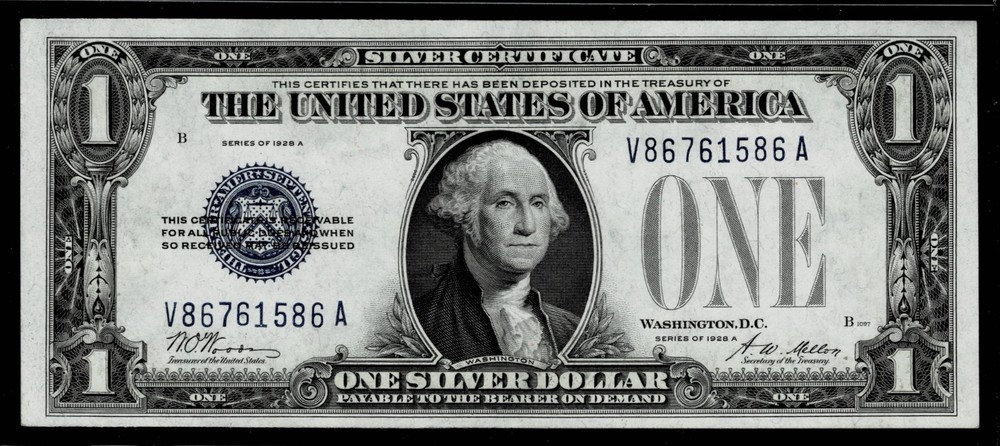 1928-A $1 SILVER CERTIFICATE NOTE~CRISP UNCIRCULATED