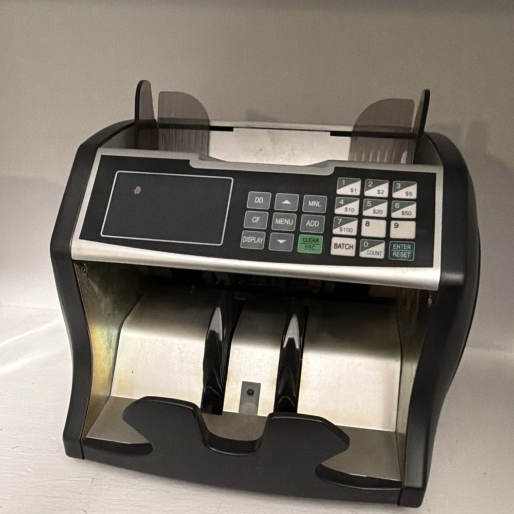 Electric Bill Counter Batch Counting Add Function Adjustable Tray Plastic