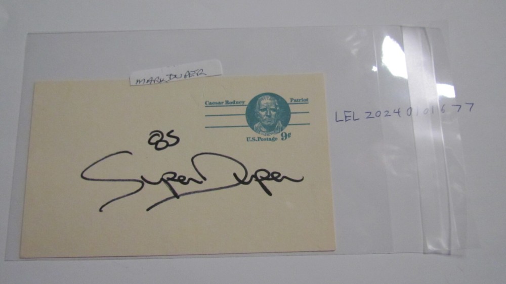 Mark Duper signed Postcard