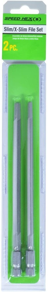 2pc SpeedHex Speed Hex 6" Slim & X-Slim File Set Tool 5/16" Handsaw Sharpener