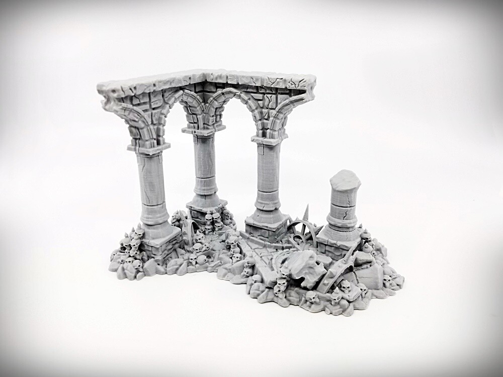 Ruined Columns - Grimdark- Deluxe Bundle (Large)- Tabletop Wargaming RPG terrain