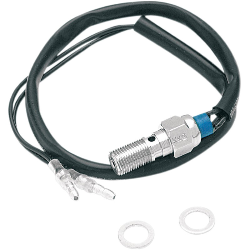 K&S TECHNOLOGIES Hydraulic Brake Light Switch - Chrome - 120021