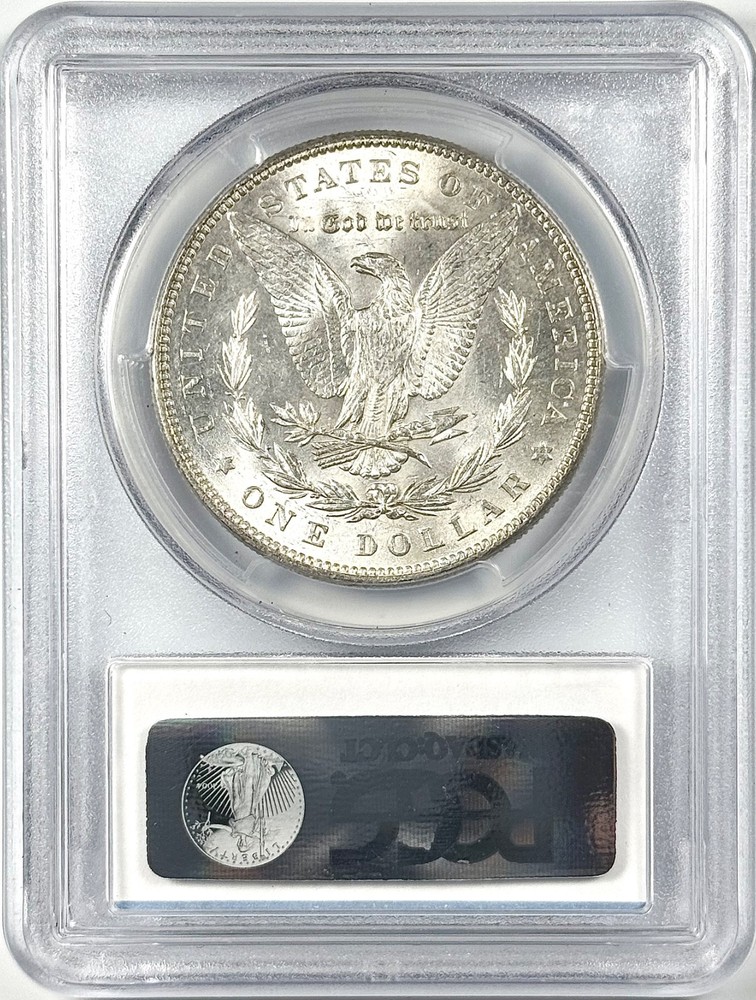1886 $1 MORGAN SILVER DOLLAR PCGS MS63