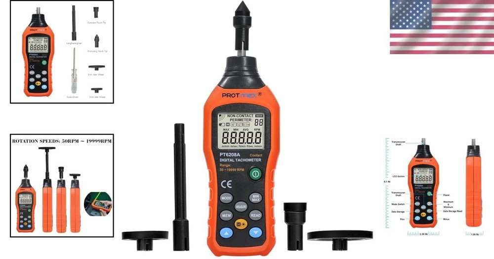 Portable Handheld Tachometer for Various Measurement Needs