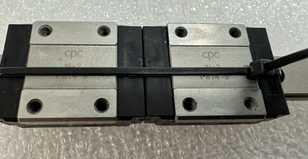 CPC Rails Linear Guide 29.9cm long with 2 CPC 12MN Block Gliders