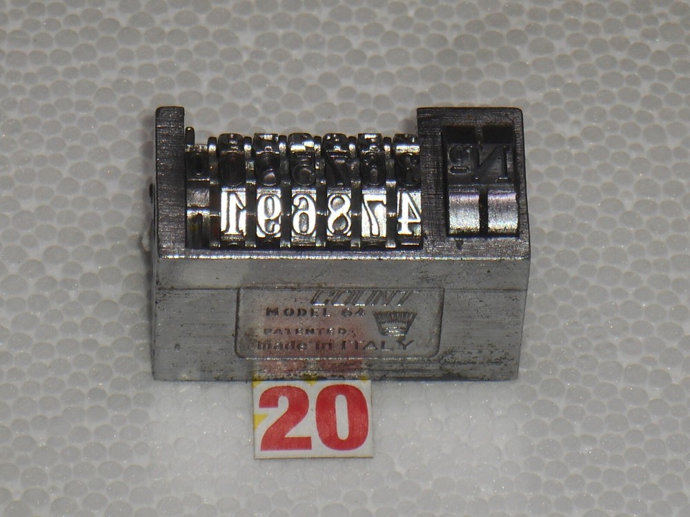COUNT  | letterpress numbering machine | 20