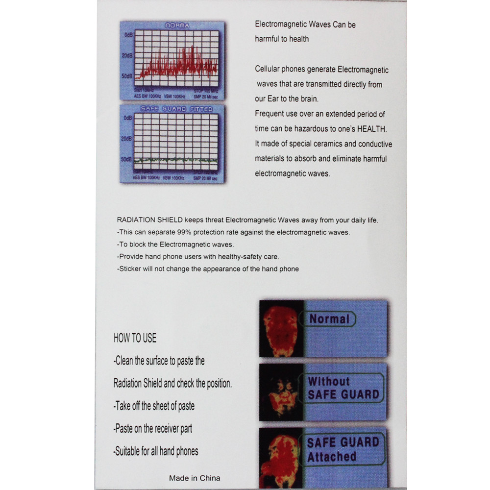 10 Anti Radiation Protection EMF Shield Phone Smartphone Home Radio 800+SOLD