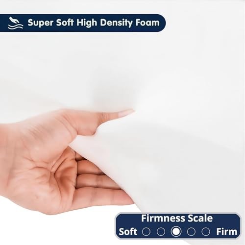 Outdoor Patio Chair Cushions Set of 2, Water Resistant Adirondack Navy Blue