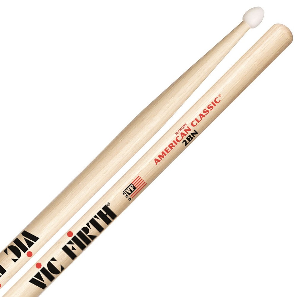VIC FIRTH 2B NYLON TIP DRUMSTICKS