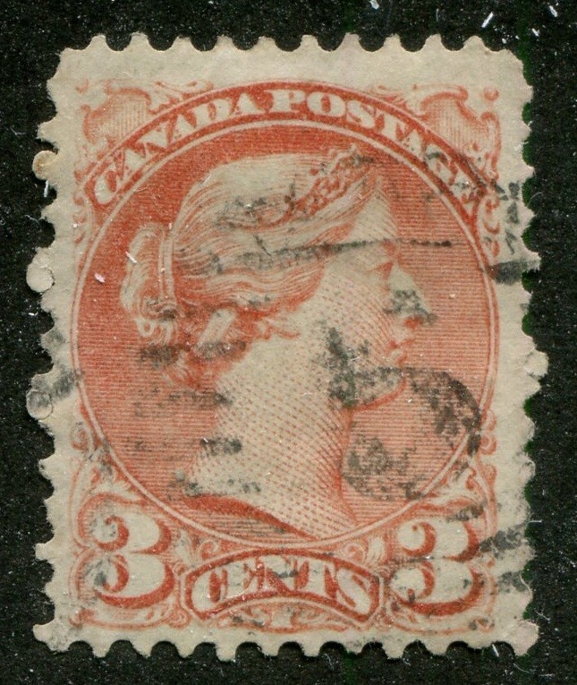 Canada #37 Used Small Queen "5" CANCEL