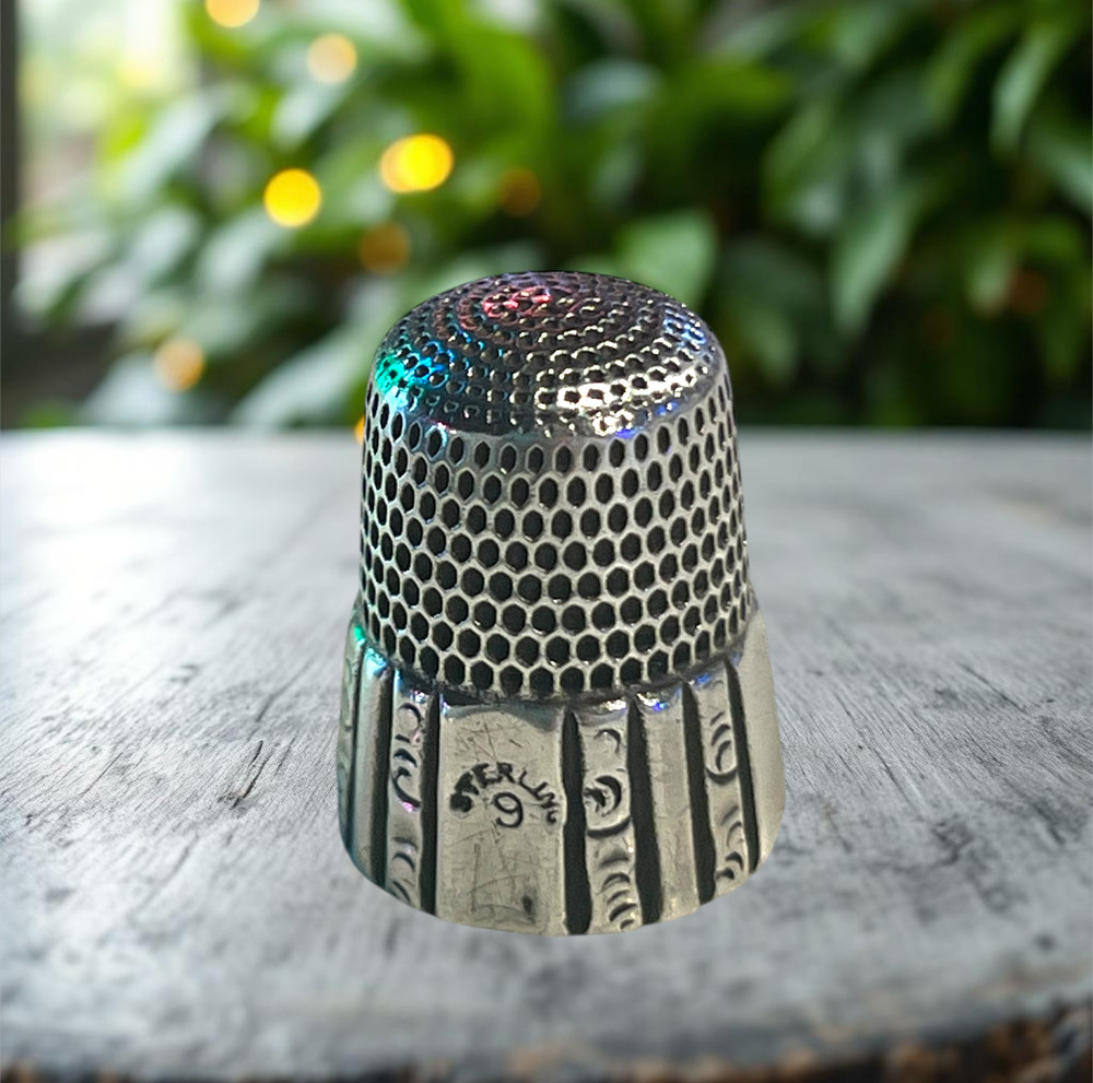 sterling thimble 9