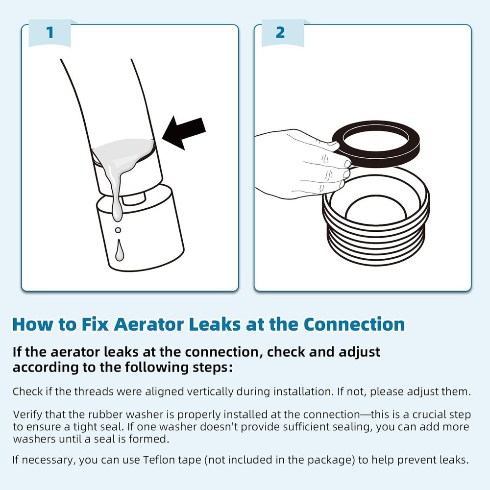 Durable Chrome Kitchen Sink Aerator - 360° Twist Design with Dual Functionality